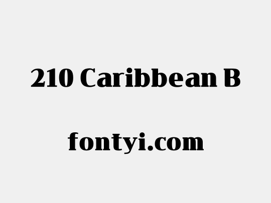 210 Caribbean B