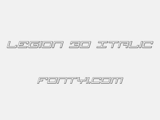 Legion 3D Italic