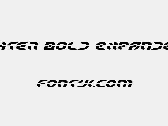 Starfighter Bold Expanded Italic