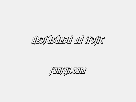 Deathshead 3D Italic