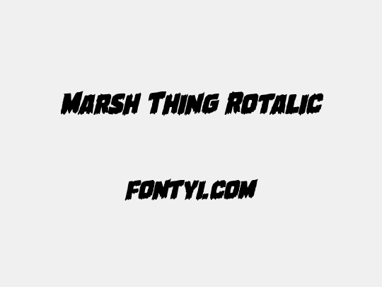 Marsh Thing Rotalic
