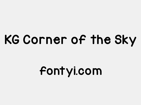 KG Corner of the Sky