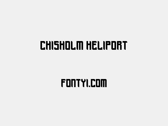 Chisholm Heliport