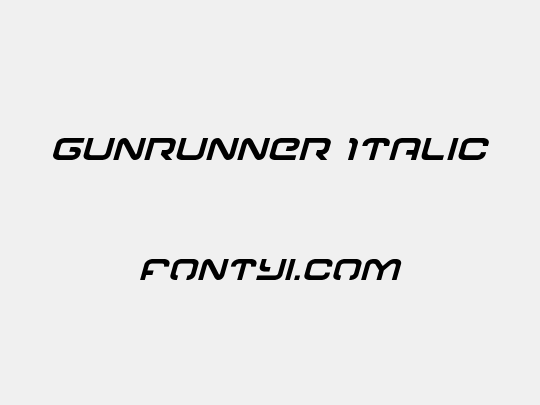 Gunrunner Italic