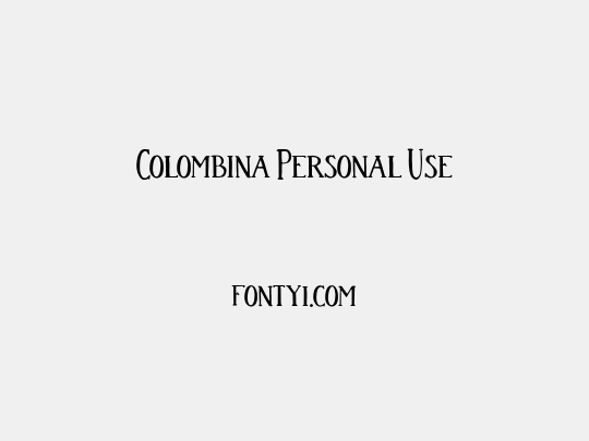 Colombina Personal Use