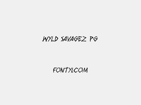 Wyld Savagez PG