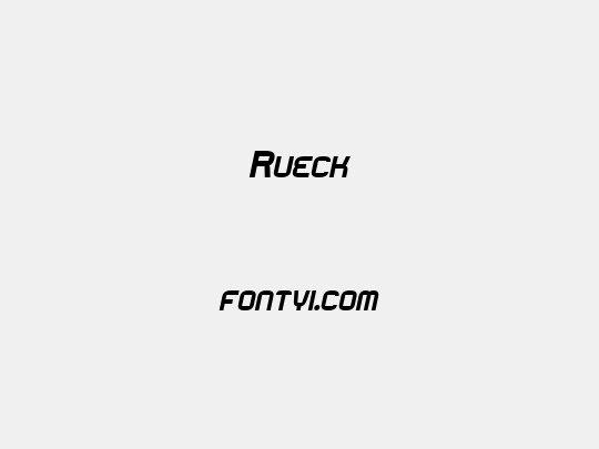 Rueck