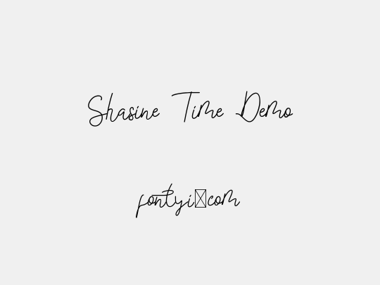 Shasine Time Demo