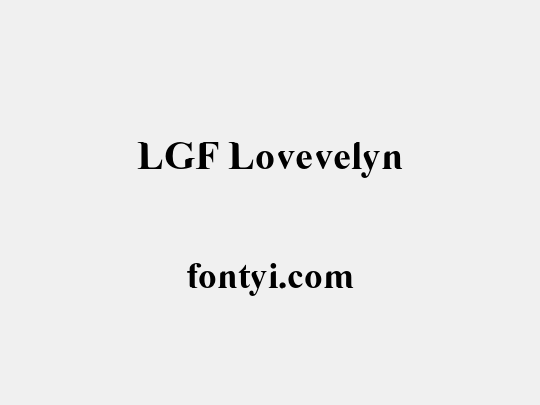 LGF Lovevelyn