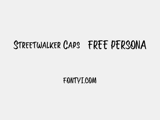 Streetwalker Caps (FREE PERSONA
