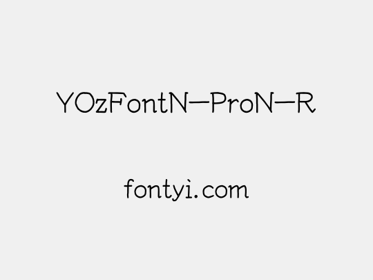YOzFontN-ProN-R