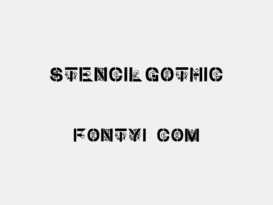 stencil gothic