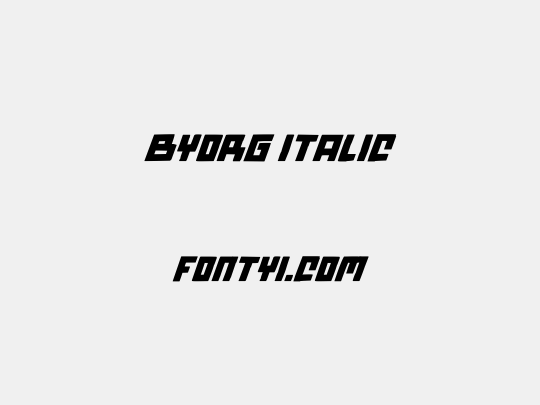 Byorg Italic