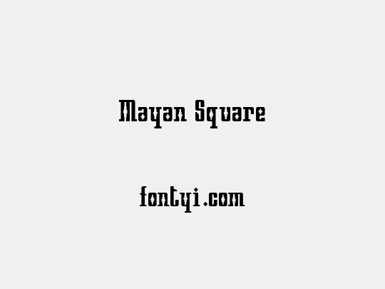Mayan Square