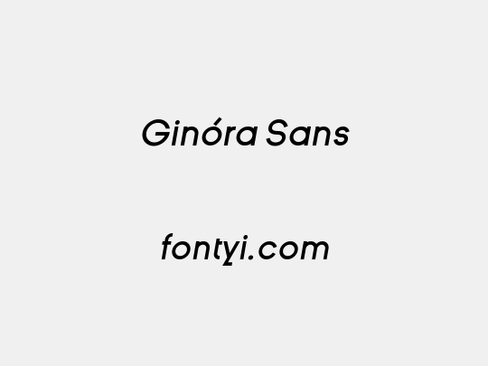 Ginóra Sans