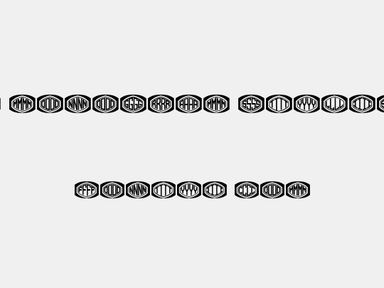 Bulged Monogram Stylish Flat