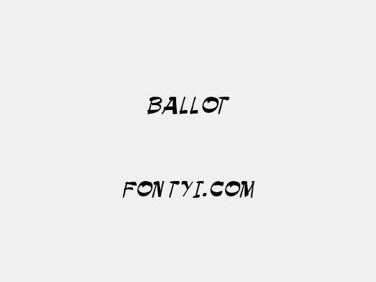 ballot