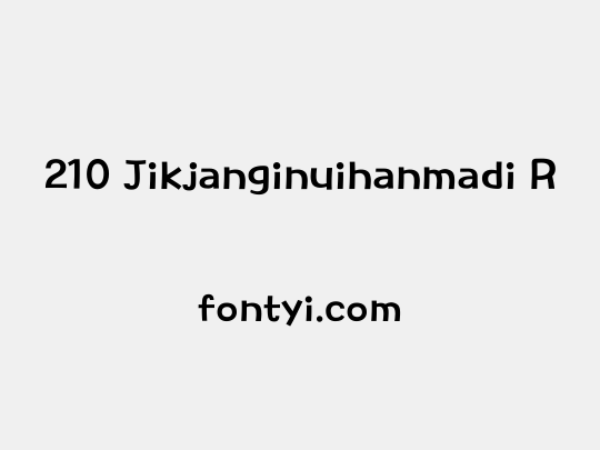 210 Jikjanginuihanmadi R