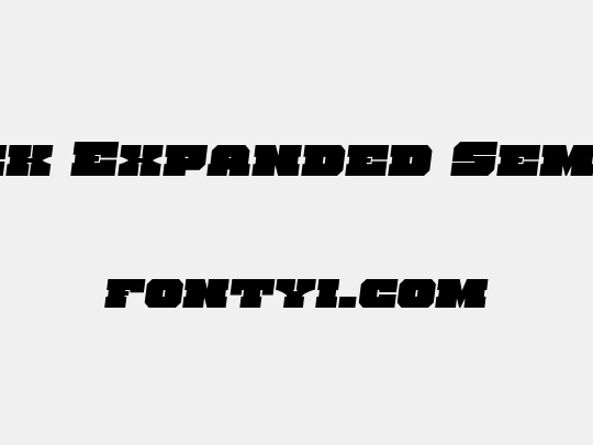 Kittrick Expanded Semi-Italic