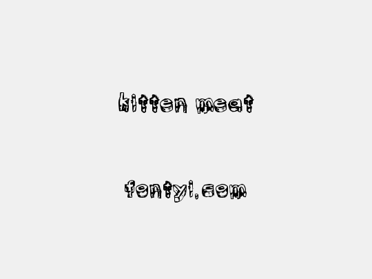 kitten meat