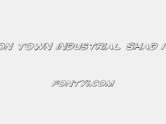 Toon Town Industrial Shad Ital