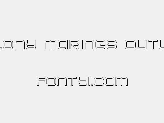 Colony Marines Outline
