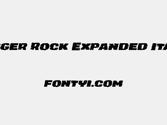 Jugger Rock Expanded Italic