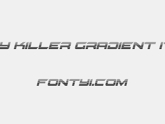 Gypsy Killer Gradient Italic
