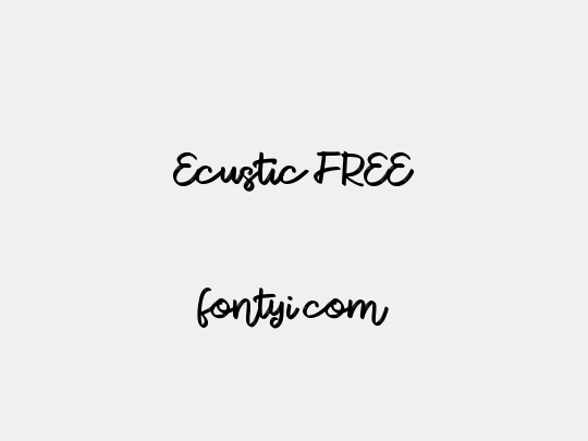 Ecustic FREE