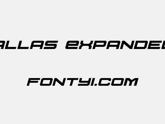 U.S.S. Dallas Expanded Italic