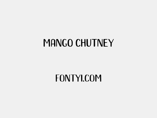 Mango Chutney