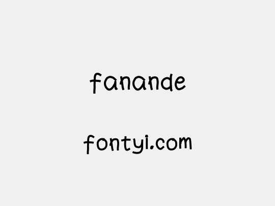 fanande