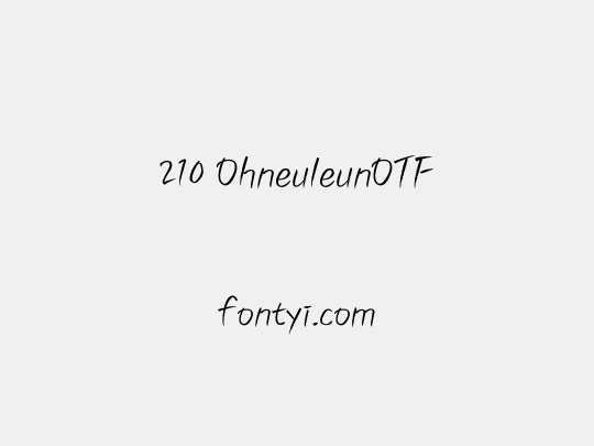 210 OhneuleunOTF