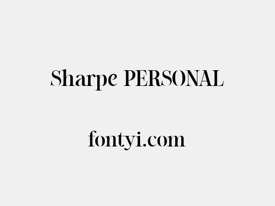 Sharpe PERSONAL