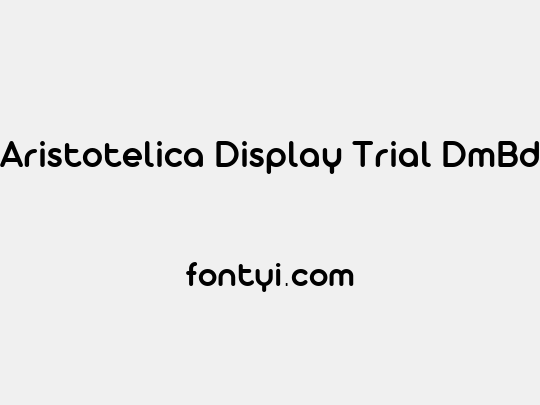 Aristotelica Display Trial DmBd