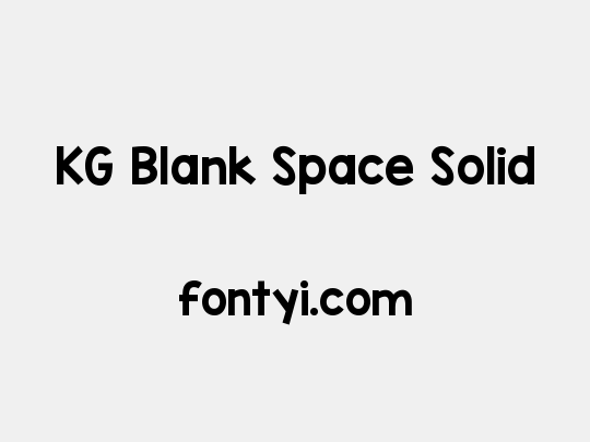KG Blank Space Solid