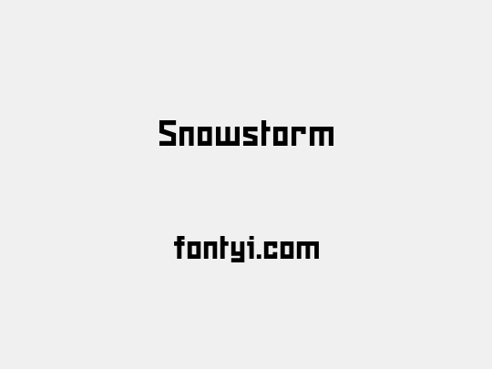 Snowstorm