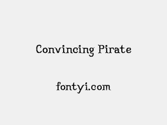 Convincing Pirate