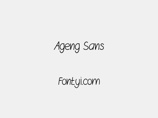 Ageng Sans