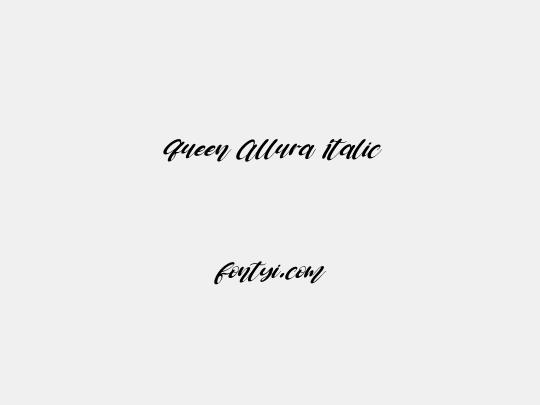 Queen Allura Italic