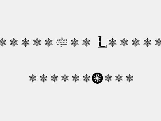 Snowflake Letters