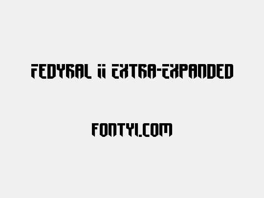 Fedyral II Extra-Expanded