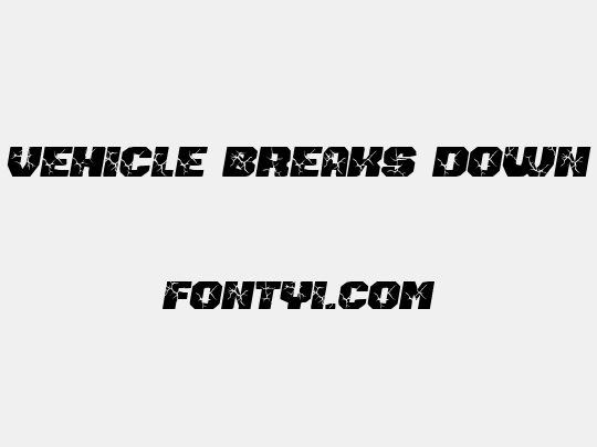 Vehicle Breaks Down