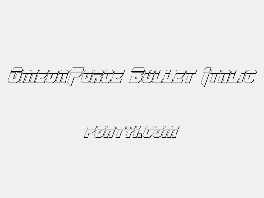 OmegaForce Bullet Italic