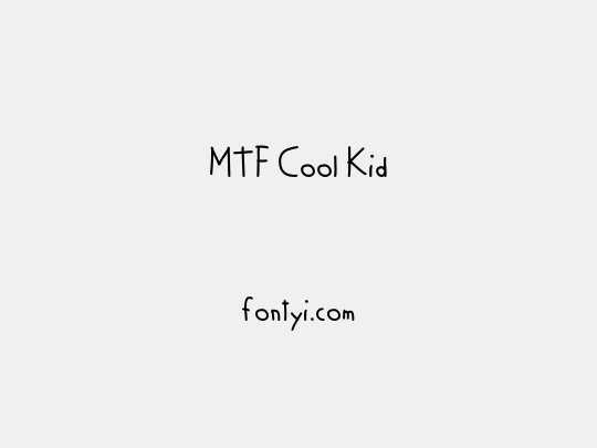 MTF Cool Kid