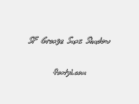 SF Grunge Sans Shadow