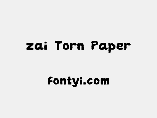 zai Torn Paper