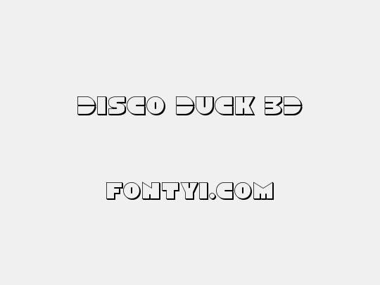 Disco Duck 3D