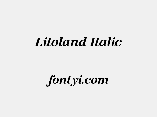 Litoland Italic
