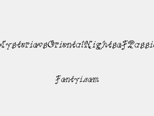 MysteriousOrientalNightsofPassion